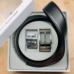 Tommy Hilfiger Formal Two Buckle Belt Set