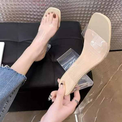 Transparent Heel Sandal