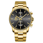 CHEETAH CH1604 ARISTO S6- Black Face Gold Chronograph Watch