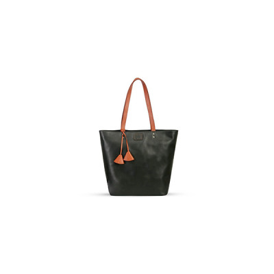 Valentine Tag Leather Tote Bag