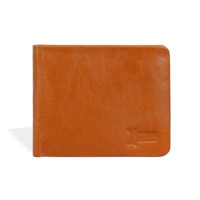 Light Brown Leather Slim Wallet