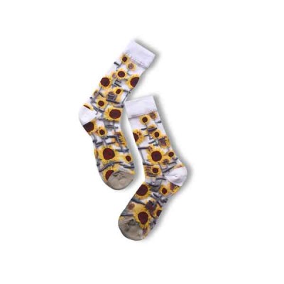 Mid Calf Transparent Floral Socks EAS-03