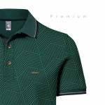 Fabrilife Premium Elite Edition Double PK Cotton Polo - Green