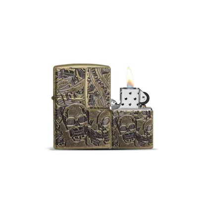 FREEDOM SKULL DESIGN ZIPPO