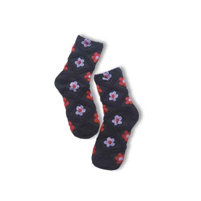 Mid Calf Flower Socks EAS-03