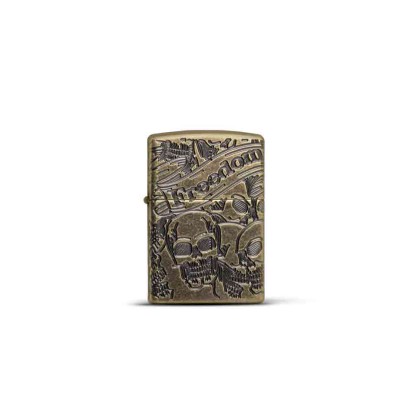 FREEDOM SKULL DESIGN ZIPPO