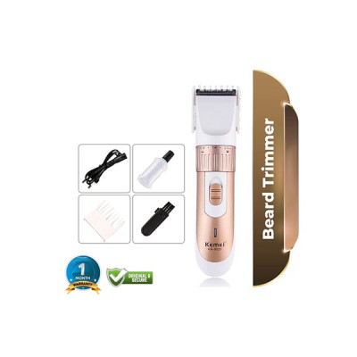 Kemei KM-9020 Beard Trimmer For Men– Gold