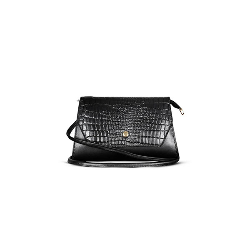 Slick Croco-Design Ladies Handbag