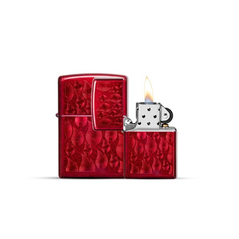 Iced Zippo Flame Design