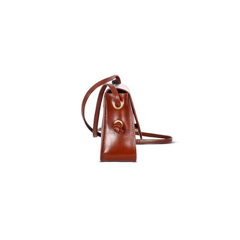 Slick Fashionable Ladies  Brown Handbag