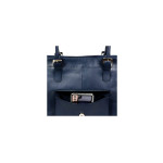 Women Executive Coach Leather Navy Color Bag