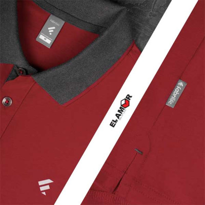 Fabrilife Single Jersey Knitted Cotton Polo - Red