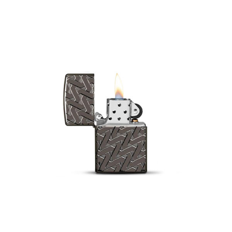 ARMOR GEOMATRIC WAVE DESIGN ZIPPO