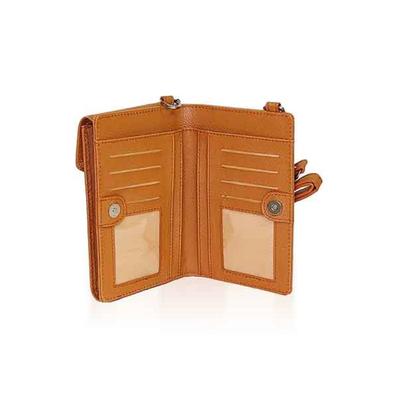 Ladies Brown Mobile Purse