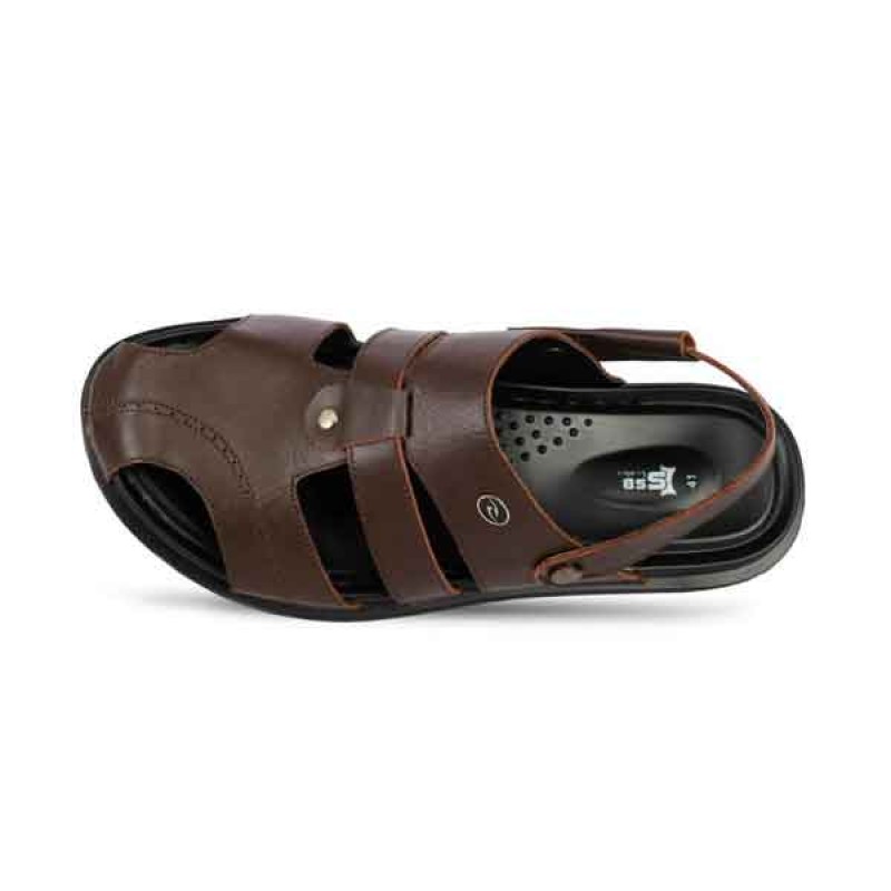 Closed Toe Casual  Leather Sandal