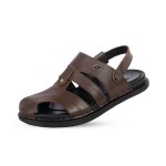 Closed Toe Casual  Leather Sandal