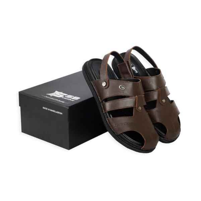 Closed Toe Casual  Leather Sandal