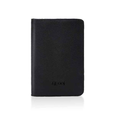 Black Milling Leather All In One Travel Wallet