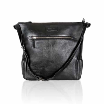 Exclusive Black Leather Tote Bag