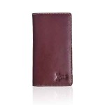 Semi Long Chocolate Leather Wallet