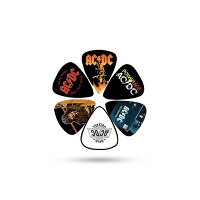 AC/DC OFFICIAL LICENSING VARIETY PACKS GUITAR PICK SET OF SIX