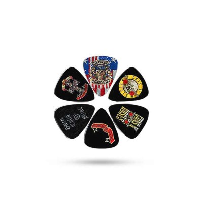 GUNS N ROSES'' OFFICIAL LICENSING VARIETY PACK GUITAR PICK SET OF SIX