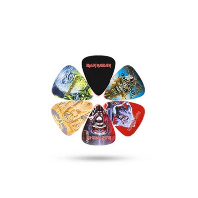 IRON MAIDEN'' OFFICIAL LICENSING VARIETY PACK GUITAR PICK SET OF SIX