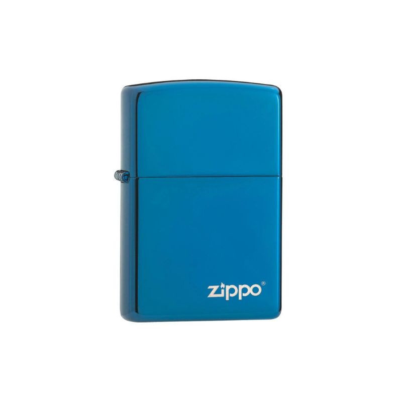 Classic High Polish Blue Zippo Logo