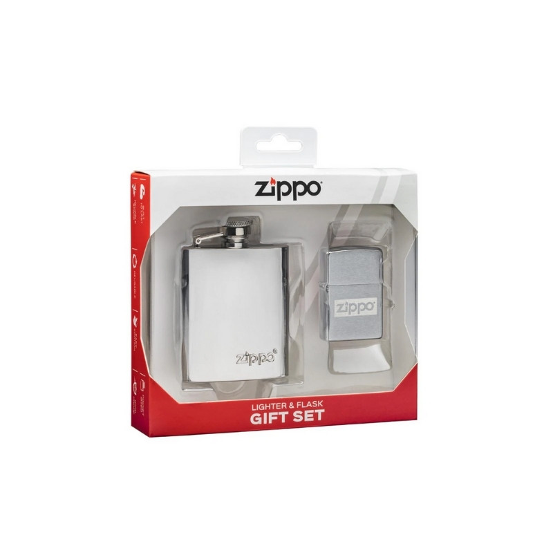 Zippo Flask & Lighter Gift Set