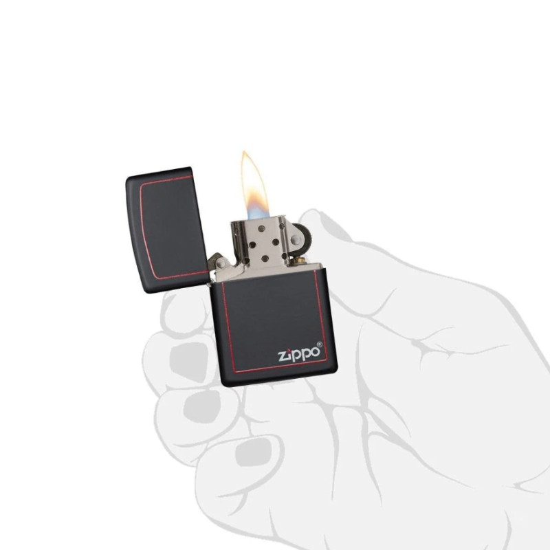 Classic Black and Red Zippo