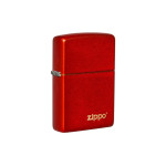 Classic Metallic Red Zippo Logo