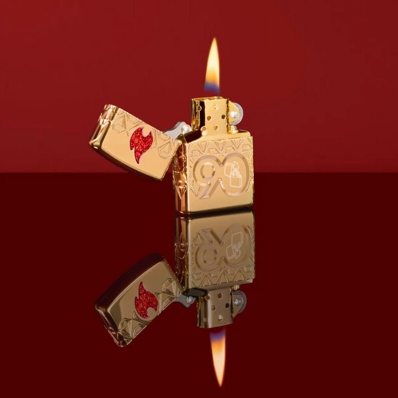 Zippo 90th Anniversary Limited Edition– Gold Plated