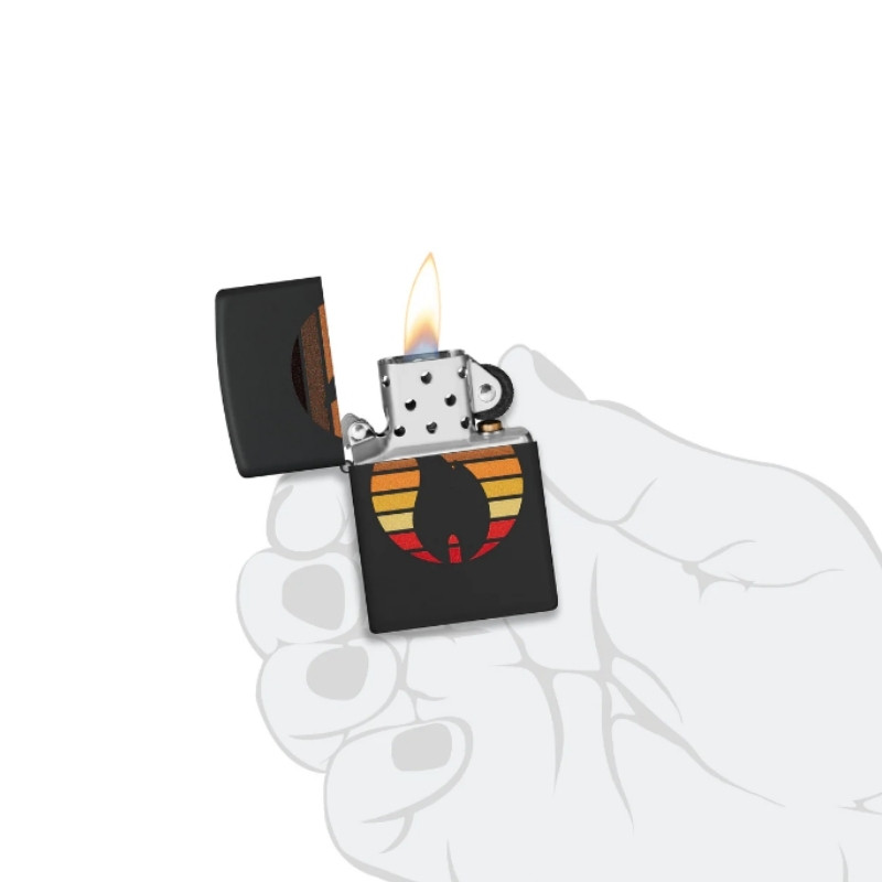 Colorblock Zippo Design